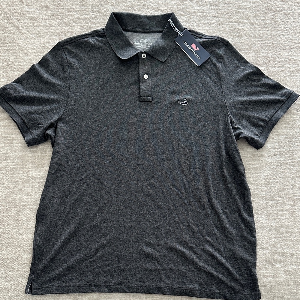 Vineyard Vines Men's Dark Gray Polo Shirt